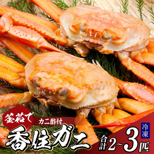 釜茹で 香住ガニ 2~3匹 カニ 33-22