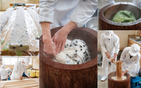 矢田川みそ700gと生かき餅2個（アオサ、黒豆）ギフトセット】味噌