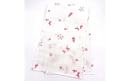 古都奈良のたおる ピンク タオル 蚊帳生地 吸水 ガーゼ生地 岡井麻布 5-005