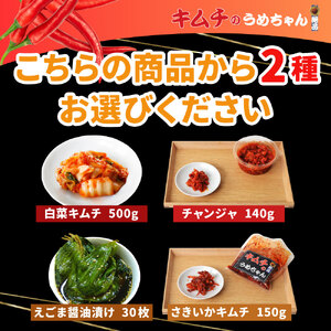 キムチ 5種類・ゆで豚・酢味噌 【キムチのうめちゃん】 手作り 16-006