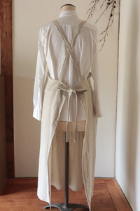 MARON エプロン Fu-ra 【カラー:生成り】エプロン 手作り ハンドメイド 35-027