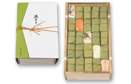 柿の葉寿司 5色50個入【二段詰】株式会社中谷本舗 ゐざさ 35-029 11,360円
