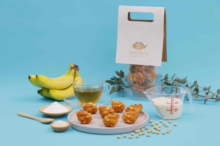 米粉で作られたヴィーガンの一口カステラ15個入り×2袋セット 11-082