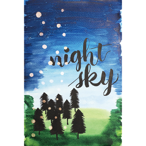 顔彩特殊カラー ６種セット＋水筆ペン mini 水彩画 20-051