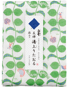 白雪友禅湯上りたおる　ジャックと豆の木 / グリーン　9-118