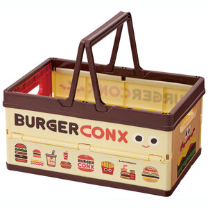折りたたみ収納ボックス バーガＣＯＮミックス 7-218