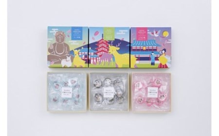 ならこばこ 大仏あめ鹿あめ 7点セット 株式会社ＡＮＹＱＯＴＴ ソーダ味 抹茶味 いちご味 飴 お菓子 U-37