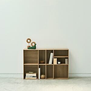 薄型ユニットシェルフ「V-TISS LIGHT」フリープラン ヨーロピアンチェリー【複数個口で配送】_雑貨・日用品  家具・インテリア _【配送不可地域：離島】【4014300】