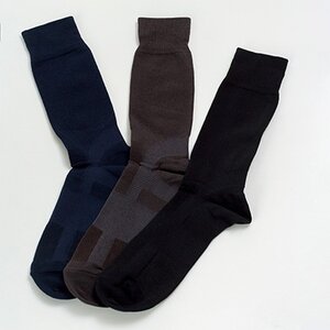 デキる男の靴下3足セット(27-29cm)_装飾品・工芸品  服飾小物 _【1087650】