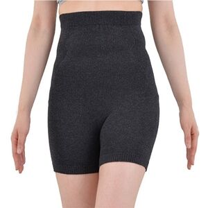 日本製 オーガニックコットン 腹巻パンツ1分丈 チャコール  【610-7122】_装飾品・工芸品  服飾小物 _【1088659】