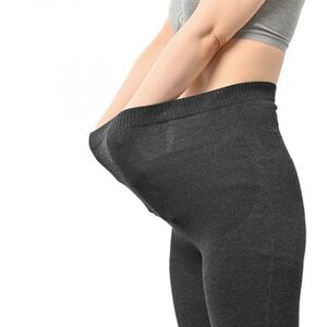 日本製 オーガニックコットン 腹巻パンツ 3分丈 無縫製 チャコール (612-7544)_装飾品・工芸品  服飾小物 _【1257807】