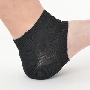 日本製 かかとサポーター ( 踵保護 クッション ) ブラック 1P (4080-7214)_装飾品・工芸品 服飾小物 _【1257841】