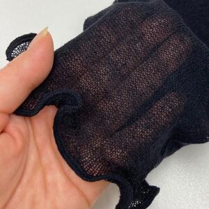 日本製 シルク 100% アームカバー 「ふわエレン」 ブラック (9000-7586)_雑貨     雑貨・日用品  日用品   装飾品・工芸品  服飾小物 _【1322597】