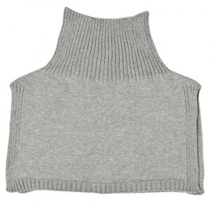 日本製 オーガニックコットン ネックウォーマー ( つけ襟 ) グレー (6650-7371)_装飾品・工芸品 女性・レディース 洋服 _【1324748】