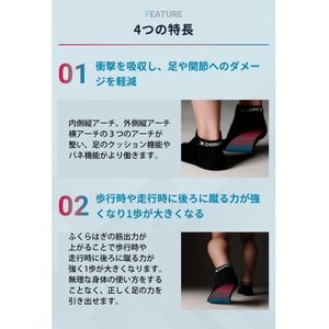 デリットテック バランスソックス(ブラック)25~27cm ゴルフ/マラソン/姿勢/パフォーマンス_装飾品・工芸品 服飾小物 _【1555328】