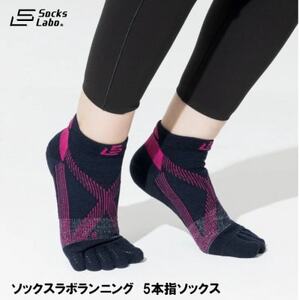 ソックスラボランニング　5本指タイプ　22-25　スカイブルーとネイビーの2足セット_装飾品・工芸品  服飾小物 _【1544219】