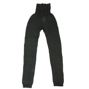 日本製 シルク あったか レギンス 9分丈 腹巻きパンツ 無縫製 ブラック (637-7550)_装飾品・工芸品 服飾小物 _【1256160】