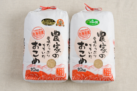 【3ヵ月定期便】北海道南るもい産【ゆめぴりか･ななつぼし】(玄米)各10kg R011-030