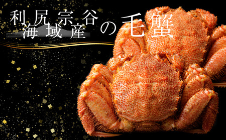 北海道 利尻・宗谷産 毛ガニ 中サイズ（600g前後）2尾セット＜利尻漁業協同組合＞