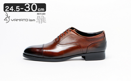 倭イズム ( ヤマトイズム ) 牛革 マッケイ 紳士靴 チェストナットブラウン 24.5cm