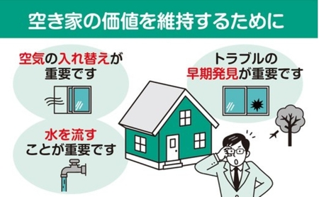 空き家の管理・見回り(屋外+室内)年間4回のお得な巡回プラン 不動産コンサルティングマスター 古民家鑑定士 建築士 ホームインスペクター 建物外部目視点検 郵便受け・庭木の確認 管理看板の設置 全室換気 通水 奈良県 大和郡山市 0005