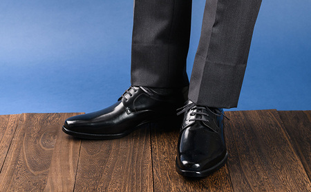 倭イズム ( ヤマトイズム ) 牛革 マッケイ ビジネスシューズ 紳士靴 YAP601 （ ブラック ） 26.5cm