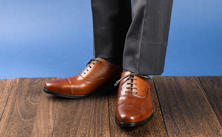 倭イズム ( ヤマトイズム ) 牛革 マッケイ ビジネスシューズ 紳士靴 YAP600 （ ブラウン ） 25.5cm