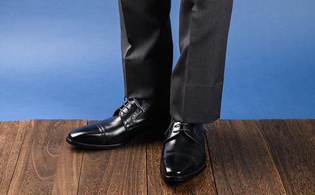 倭イズム ( ヤマトイズム ) 牛革 マッケイ ビジネスシューズ 紳士靴 YAP500 （ ブラック ） 26.0cm