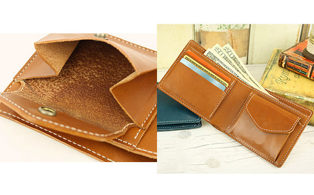 Native Creation 二つ折り財布 NC3731 全8色 栃木レザー【納期1～3カ月】 ファッション小物  BROWN