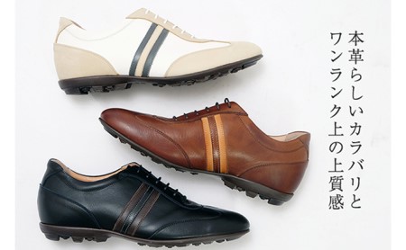 レザースニーカー 本革 カジュアルシューズ 5cmアップ シークレットスニーカー No.899 ブラウン 雑貨 日用品  BN003 25.5cm