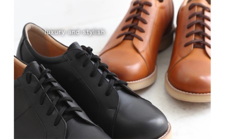 本革 幅広 ４Ｅ ワイド レザーカジュアル メンズ  ５.５cmアップ シークレットスニーカー No.516 キャメル 雑貨 日用品  BN003 26.0cm