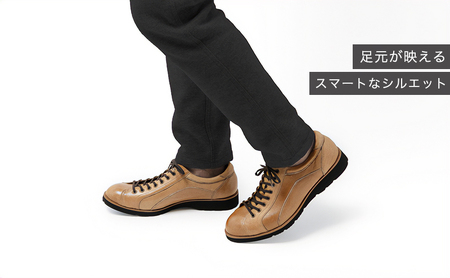 倭イズム ( ヤマトイズム ) 鹿革 シューズ 紳士靴 YA3300 （ ライトブラウン ） ファッション 革製品 革靴 お洒落 レザーシューズ やわらかい 快適 履き心地 3E  BN003 27.0cm
