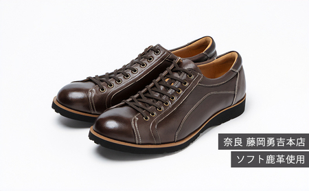 倭イズム ( ヤマトイズム ) 鹿革 シューズ YA3300 ダークブラウン 24.5cm