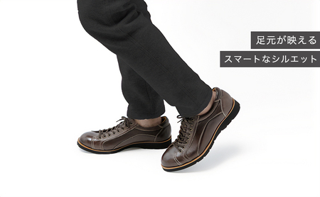 倭イズム ( ヤマトイズム ) 鹿革 シューズ YA3300 ダークブラウン 24.5cm