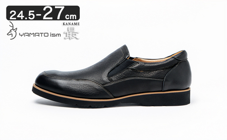 倭イズム ( ヤマトイズム ) 鹿革 シューズ YA3302 （ ブラック ） 26.0cm