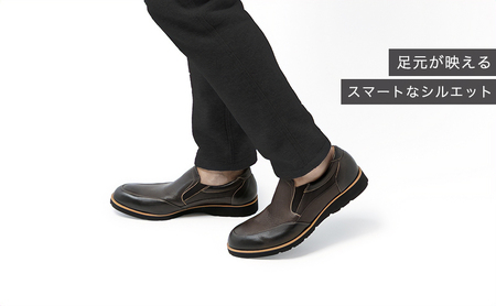 倭イズム ( ヤマトイズム ) 鹿革 シューズ 紳士靴 ダークブラウン 25.5cm