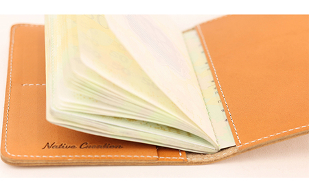 Native Creation パスポートケース NC3705 全8色 栃木レザー【納期1～3カ月】 雑貨 日用品 ファッション小物  【BEIGE】