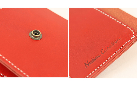 Native Creation カードケース NC3719 全8色 栃木レザー【納期1～3カ月】 雑貨 日用品 ファッション小物  【ORANGE】