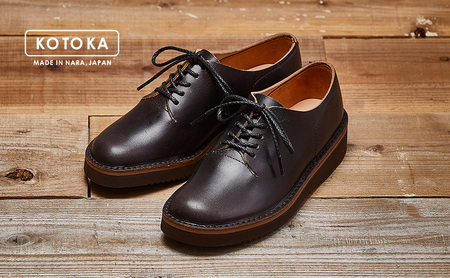 KOTOKA ( コトカ ) 婦人靴 一枚革 ダービー KTO2002L ( ブラック ) ファッション シューズ 雑貨 日用品 牛革 お洒落 レザーシューズ 快適 レディース  BN004 24.5cm