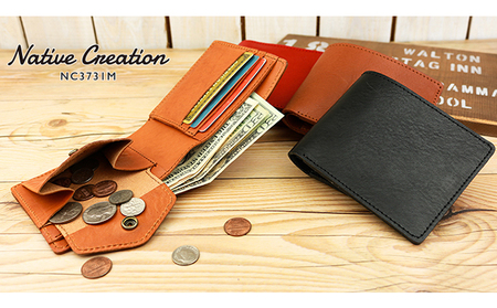 Native Creation 二つ折り財布  NC3731M 栃木レザー【納期1～3カ月】 ファッション小物 本革  RED