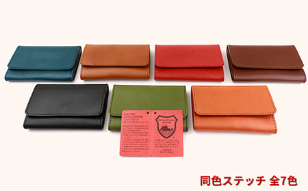 Native Creation カードケース 2種類から選べるステッチ NC3769 栃木レザー【納期1~3カ月】 ファッション小物 雑貨 日用品 本革 【色違いステッチ NAVY】