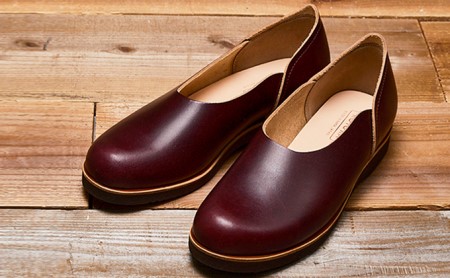 レディース 本革 みやこスリッポン KOTOKA(ことか)レザー 古都 奈良 No.KTO-7385バーガンディ ファッション 靴 シューズ 気軽に履ける BN004 24.0cm