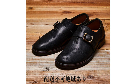 KOTOKA　 一枚革モンク　ブラック　 メンズ ファッション 靴 シューズ 栃木レザー KTO-4001  BN002 25.0cm 9,800円