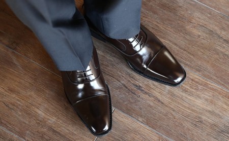 本革 ビジネスシューズ 革靴 紳士靴 6cmアップ シークレットシューズ No.1301 ダークブラウン 23.5cm