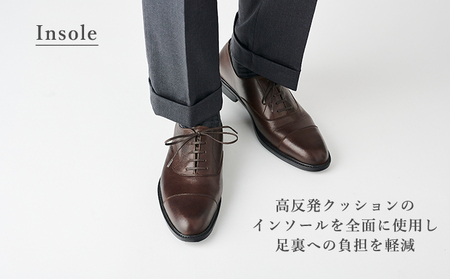 ORIGIO オリジオ 牛革ビジネスシューズ 紳士靴 ORG1000（ダークブラウン）【ファッション・靴・シューズ・革製品・革靴】 メンズ 男性 履き心地 日本製 国産別注レザー 柔らか 発色が良い 軽い EVA素材 アウトソール 3E  BN002 26.5cm