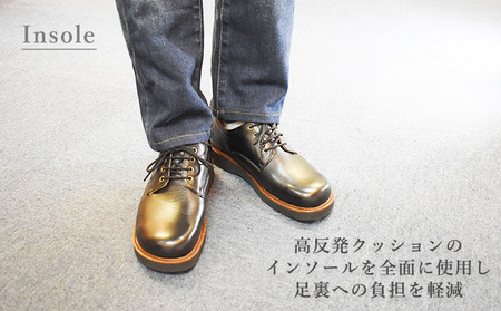 倭イズム ( ヤマトイズム ) 牛革 カジュアルシューズ 紳士靴 YA3320 （ ブラック ） 26.0cm