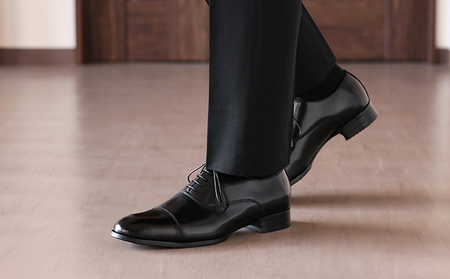 RERiSE TRIGGER RE-3001 本革ビジネスシューズ ストレートチップ BLACK ファッション 男性 メンズ 靴 上質なレザー 日本製 上品な光沢 幅広 3E 高級感 スタイリッシュ ゆったり  BN002 26.5cm（ブラック）