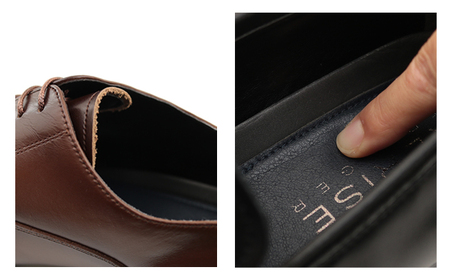 RERiSE TRIGGER RE-3001 本革ビジネスシューズ ストレートチップ DARK BROWN ファッション 男性 メンズ 靴 上質なレザー 日本製 上品な光沢 幅広 3E 高級感 スタイリッシュ ゆったり  BN002 27cm（ダークブラウン）