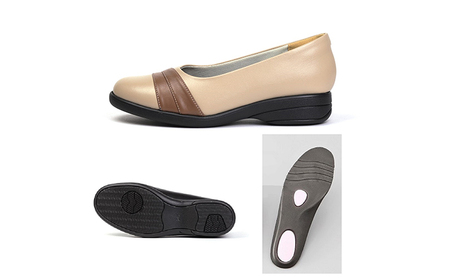 【PIERRE RICCI】ピエールリッチ 山羊革ゆったり5Eレディースウォーキングパンプス ブラック 73(婦人靴) シューズ BN004 23.5cm