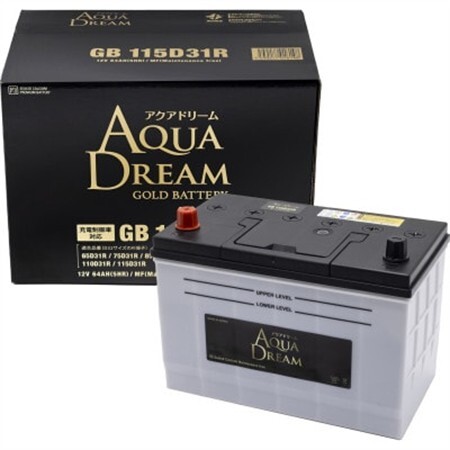 AQUADREAM GOLD 自動車始動用バッテリー 充電制御車対応  115D31R 1個_家電製品 アウトドア・カー用品  _【配送不可地域：沖縄県】【1608305】